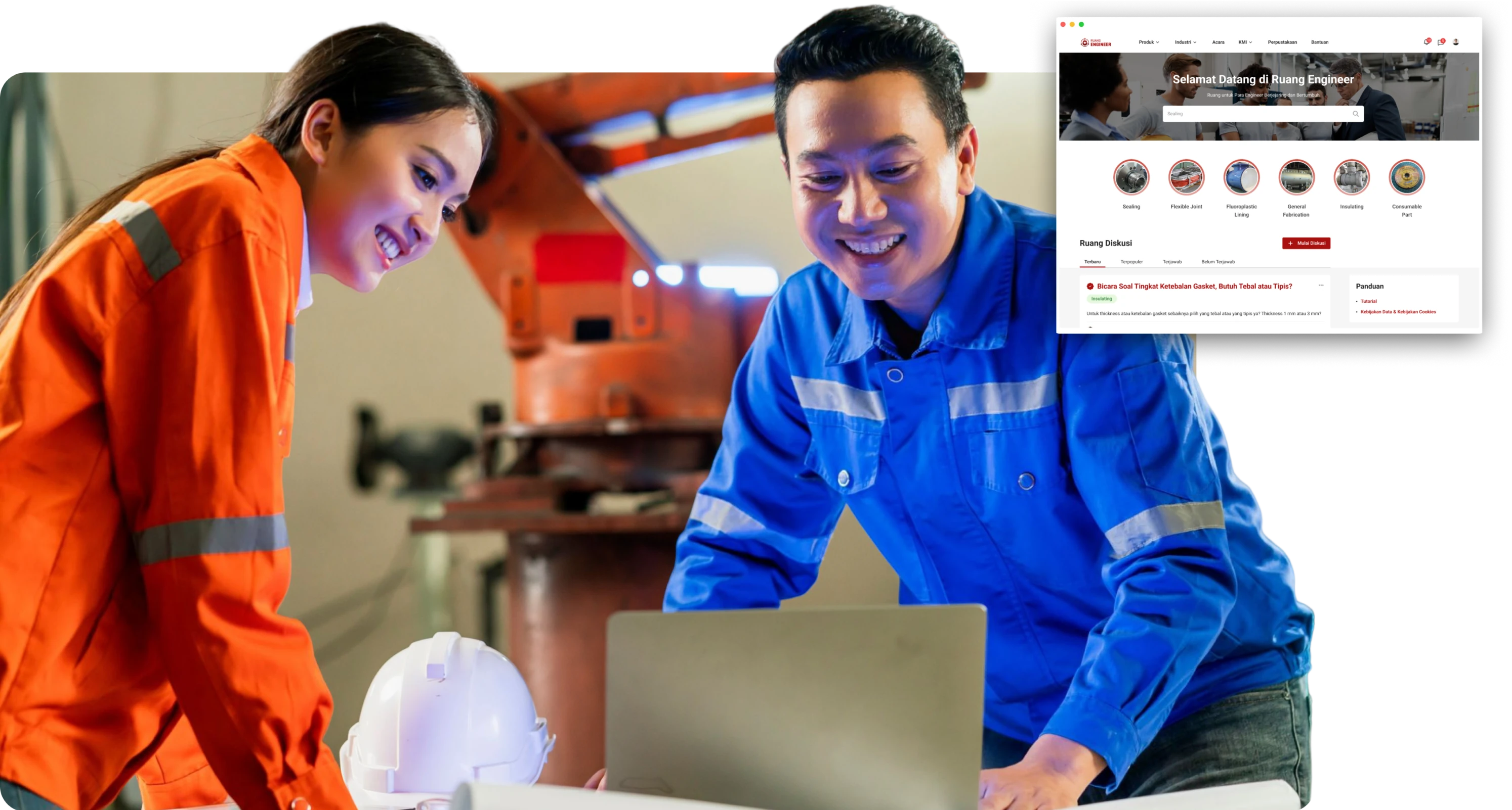 two workers discussion